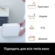 Подушка-подголовник для ванны с присосками Bath Pillow Белая - изображение 4