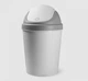 Ведро для мусора с крышкой MVM BIN-10 9L GRAY - изображение 1