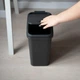 Відро для сміття з кришкою MVM BIN-04 10L ANTHRACITE - зображення 4