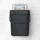 Ведро для мусора с крышкой MVM BIN-11 5L ANTHRACITE - изображение 2