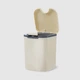 Мусорное ведро настольное с крышкой MVM BIN-06 2L BEIGE - изображение 3