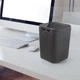 Мусорное ведро настольное с крышкой MVM BIN-06 2L ANTHRACITE - изображение 3
