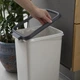 Мусорное ведро без крышки MVM BIN-02 12L GRAY - изображение 2