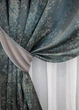 Комплект готовых штор VR-Textil Мрамор Al-9 № 1636ш Бирюзовый с серым 150х280 см 2 шт (33-0483) - изображение 5