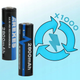 Акумулятор пальчиковий 4шт комплект АА на 2800mAh 1,2v / Багаторазова акумуляторна батарейка Arexes (L) - изображение 4