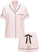 Пижама з шортами Victoria's Secret Flannel Short Pajama Set размер XS - изображение 3