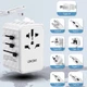 Универсальный дорожный адаптер LENCENT PA055W-65W 2xUSB-A 3xTypeC GaN зарядка 65 Вт адаптер для путешествий - изображение 4