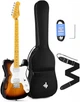 Электрогитара с чехлом и аксессуарами Donner Music DJC-1000S Sunburst Electric Guitar EC1407 - изображение 1