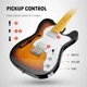 Электрогитара с чехлом и аксессуарами Donner Music DJC-1000S Sunburst Electric Guitar EC1407 - изображение 3
