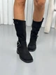 Жіночі чоботи демісезонні ShoesBand Чорні натуральний нубук 38 (24,5 см) (S44181-1д) - зображення 4