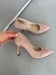 Жіночі туфлі човники ShoesBand Бежеві велюрові 37 (24 см) (S27011) - зображення 10