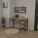 Стіл письмовий Tobi Sho VARN комп'ютерний з металевими опорами, 1180х540х750 Дуб Крафт Золотий/Чорний - зображення 2