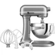 Кухонна машина KitchenAid Heavy Duty 5,2 л 5KSM55SXXECU з відкидним срібним блоком - изображение 6