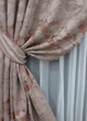 Комплект коротких штор VR-Textil Жаккард Мрамор Al3 № 1600ш Бежевый с терракотовым 145х170 см 2 шт (35-0240) - изображение 4