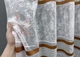 Тюль VR-Textil 1554т Cale Жаккард мрамор Белый с коричневым 125х270 см (49-335) - изображение 4