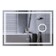 Дзеркало Mixxus Premium QUADRO MR20-120x80 (LED Touch, Anti-fog, димер, лінза) (MP6624) - зображення 1