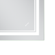 Дзеркало Mixxus Premium QUADRO MR20-50x80-REVERSE (LED Touch, Anti-fog, димер) (MP6620) - зображення 4