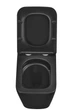 Унітаз підвісний Mixxus Premium QUADRO-0301-T3 BLACK 490х340х360mm, система змиву TORNADO 3.0 (MP6587) - изображение 6