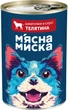 Упаковка вологого корму для дорослих собак М'ясна миска шматочки в соусі з телятиною 8 шт по 415 г (4820255192154-8) - зображення 2