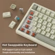 Ігрова клавіатура AJAZZ AK992 RETRO PRO / Механічна / Type-C / Red Axis Switch / Ice blue - изображение 3