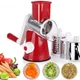 Овощерезка мультислайсер Kitchen Master PRO терка для овощей и фруктов + 3 насадки (399 V) - изображение 4