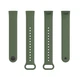 Силиконовый ремешок для Redmi Smart Band Pro Dark Green Тёмно-зеленый - изображение 3