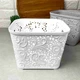 Высокая белая корзинка с крышкой 3.5л Харьков Ажур - изображение 11