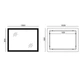 Дзеркало Mixxus FLAT MR04-100x80 з LED Touch, Anti-fog, димером, регулюванням яскравості, годинником (MI6927) - зображення 7