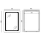 Зеркало Mixxus TWEE MR09-80x60-Reverse (LED Touch, антизапотевание, димер, регулировка яркости) MI6660 - изображение 3