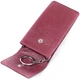 Ключница женская кожаная Grande Pelle leather 400661 Бордовая - изображение 7