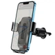 Автомобильный держатель Hoco HW2 с беспроводной зарядкой 15W Max Wise Wireless Fast Charging Car Holder Black - изображение 5