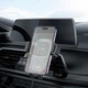 Автомобильный держатель Hoco HW1 Pro с беспроводной зарядкой 15W в воздуховод Black - изображение 3