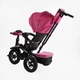 Дитячий триколісний велосипед Best Trike 6088 F інтерактивний надувні колеса 12" рожевий та чорна база 701-16 - зображення 3