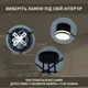 Люстра ESLSLE GUSTAV 6R 850x240 мм Черная на 6 ламп GX53 - изображение 4