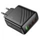 Мощный зарядный адаптер HOCO CS27A 67W PD с 4 портами (3×USB-C+USB-A), черный - изображение 2
