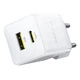 Мережевий зарядний пристрій Baseus Palm Fast Charger C+U 30W EU Moon White (P1011160A213-00) - зображення 4