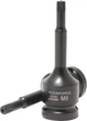 Головка Rock Force 1/2" с насадкой Spline M6 с отверстием ударная глубокая (RF-24807806T) - изображение 3