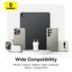Мережевий зарядний пристрій Baseus Palm Fast Charger 1C 20W EU Moon White (with Baseus Mini White Cable USB-C to USB-C 60W (20V/3A) 1m Moon White) (P10111602213-01) - изображение 14