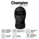 Балаклава підшоломник багатофункціональна Champion microfleece-X 135 г/м Чорний 2110 - зображення 2