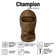 Балаклава підшоломник багатофункціональна Champion microfleece-X 135 г/м Брауні 2134 - зображення 2
