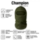 Балаклава подшлемник многофункциональная Champion microfleece-X 280 г/м Оливковый 2318 - изображение 2