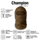 Балаклава подшлемник многофункциональная Champion microfleece-X 280 г/м Брауни 2325 - изображение 2