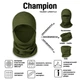 Балаклава подшлемник многофункциональная Champion microfleece-X 135 г/м Оливковый 2073 - изображение 2