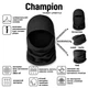 Балаклава подшлемник многофункциональная Champion microfleece-X 280 г/м Черный 2332 - изображение 2