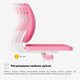 Комплект Evo-kids (стілець+стіл+полиця+лампа) Evo-17 PN Ergo (арт. Evo-17 PN Ergo) Рожевий - изображение 5