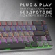 Клавиатура беспроводная GamePro MK122R Red Swich Low, Dark Gray - изображение 4