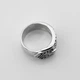 Срібна каблучка Ремінь з фіанітами 11500-5 Діамант, 16 размер - изображение 3