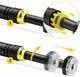 Турник раздвижной 4FIZJO 66-100 см Black/Yellow (P-5907739314765) - изображение 3