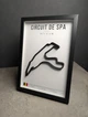 Об'ємна Рамка з 3D Трасою Circuit de Spa-Francorchamps / Stavelot, Belgium / Спа-Франкоршам в Масштабі 1:40 000 Black Matte / Frame 32x23x3 - зображення 9