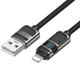 Зарядний кабель USB-Lightning для iPhone / Провід шнур Юсб Лайтнінг для зарядки айфона Apple пристроїв 1,2м Black UL1 - зображення 2
